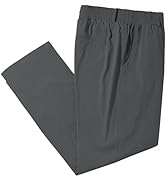 【Mサイズ】STRETCH TAFTA TOO BIG CREW TOP PPL LETAOTAO Mens Big and Tall Full Elastic Waist Pants Stretch Slacks